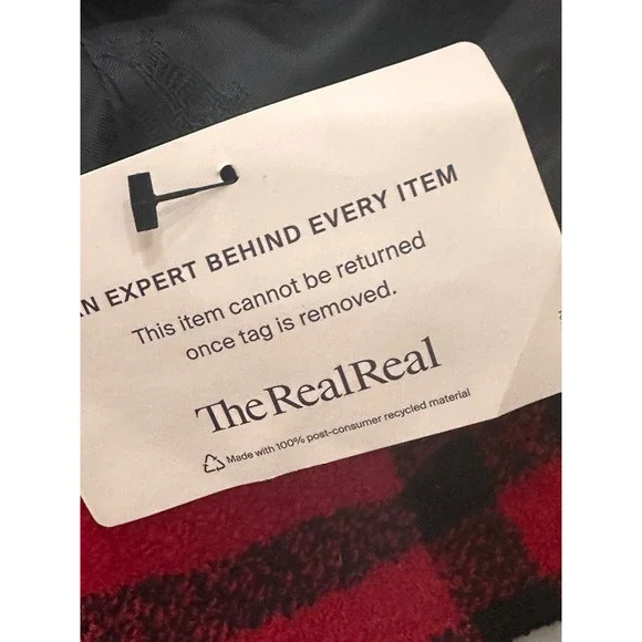 Burberry Red Black Plaid Wool Blend Bucket Hat Women's Size Small Medium - Picture 7 of 11